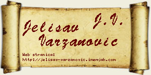 Jelisav Varzanović vizit kartica